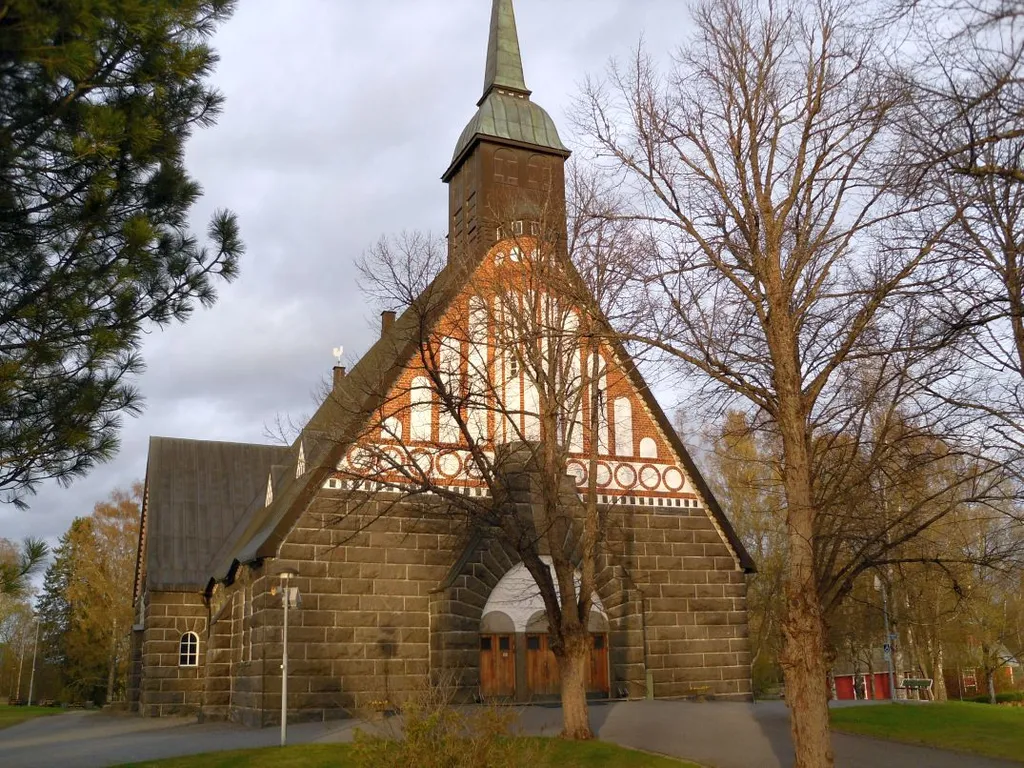 Pomarkku Church in Pomarkku, Finland, was designed by architect Ilmari Launis and built in 1914–1921.