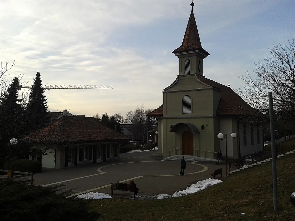 The temple of Le Mont-sur-Lausanne, Vaud, Switzerland.