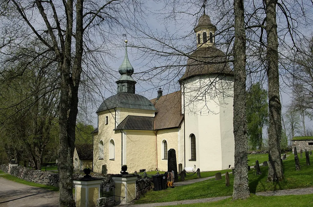 Bälinge church in Sweden with famous wall paintings made by Peder The Painter 1621-1622.