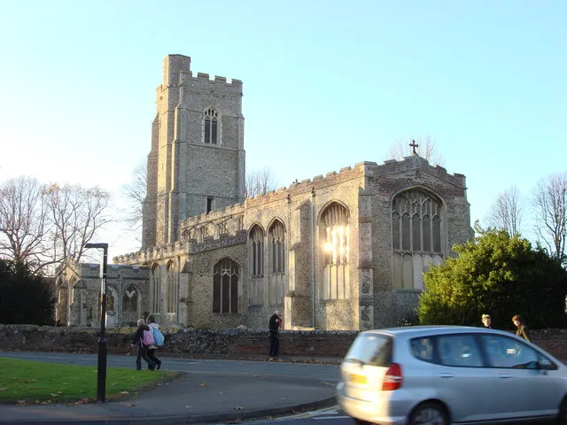 Church of St Gregory in Sudbury, Suffolk, England. A Grade I listed church.