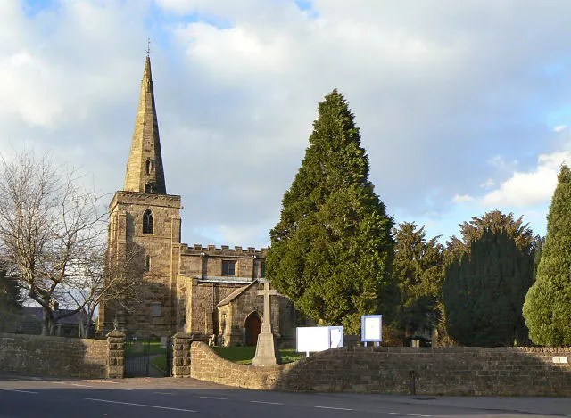 St Mary's Church, Crich This church is situated at the top of the village, well out of the commercial heart, and is visible for some distance around as a consequence. There has been a church on the site since 1135, although little evidence from this era remains, with the exterior of the church being largely 14th century. The tower contains a ring of 8 bells.