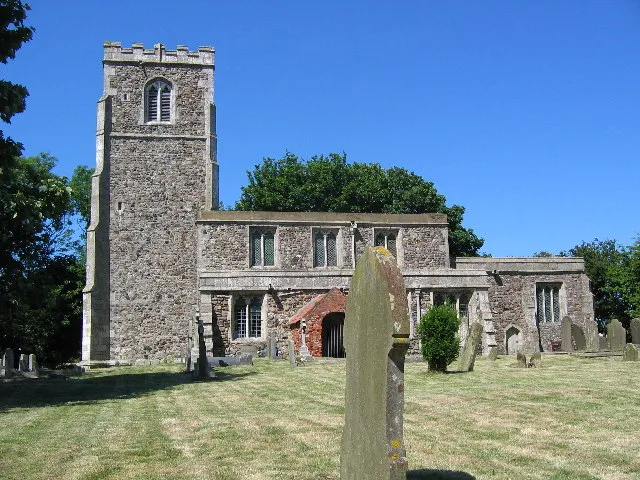 St. Helens Church, Skeffling, East Riding of Yorkshire, England.The church is in the bottom south west corner of the grid square, south of the village which straddles the B1445 Easington, east coast road.