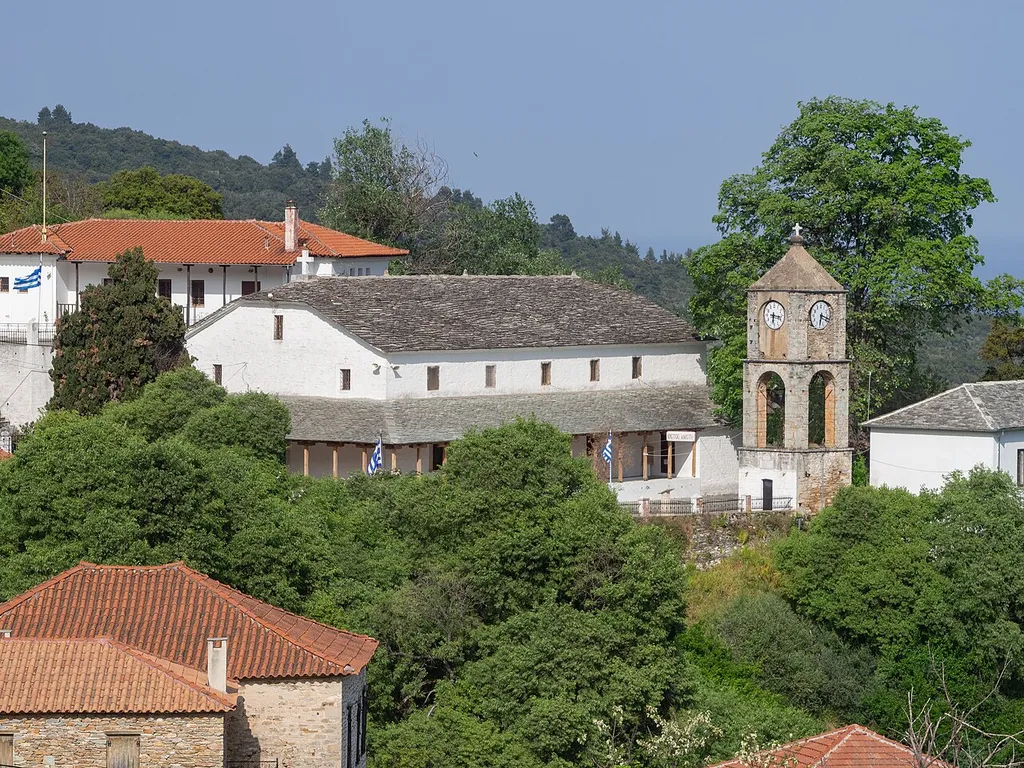 Church of the Dormition of Theotokos in Promyri, Notio Pilio, Greece.