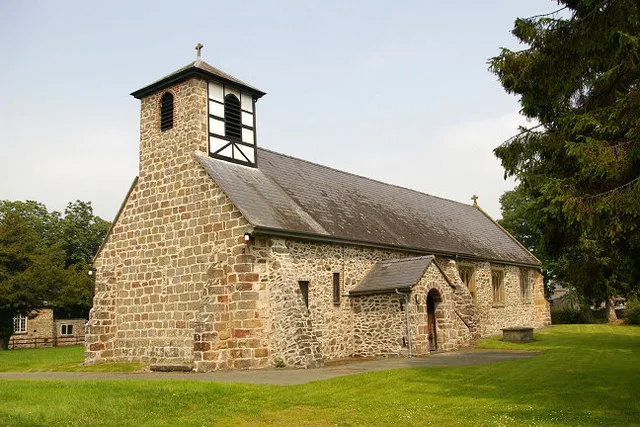 Another view of Llandrinio Church The following info is from the link on Derek Harper's image: The church has had a complicated history, but is believed to have been founded in the 6th century by St Trinio. It dedicated to him and also St Peter and Paul. If I have read it right, the present church is mainly Norman.