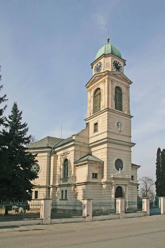 Protestant church in Libice nad Cidlinou, Czech Republic.