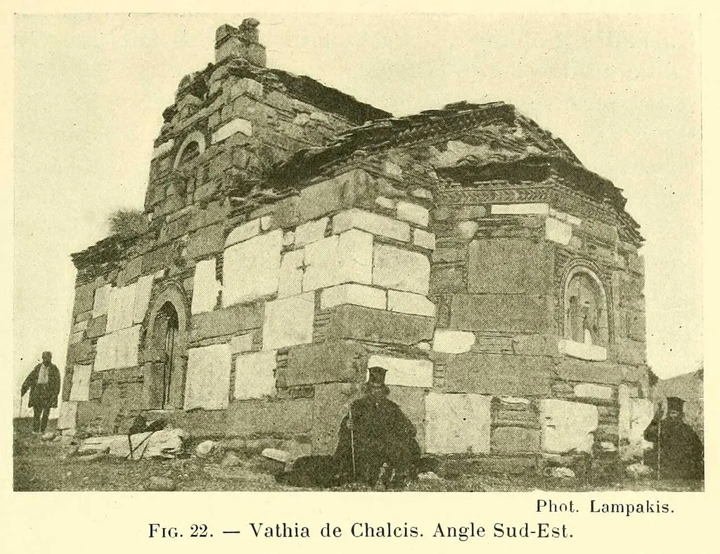 Vathia de Chalcis. Angle Sud-Est.