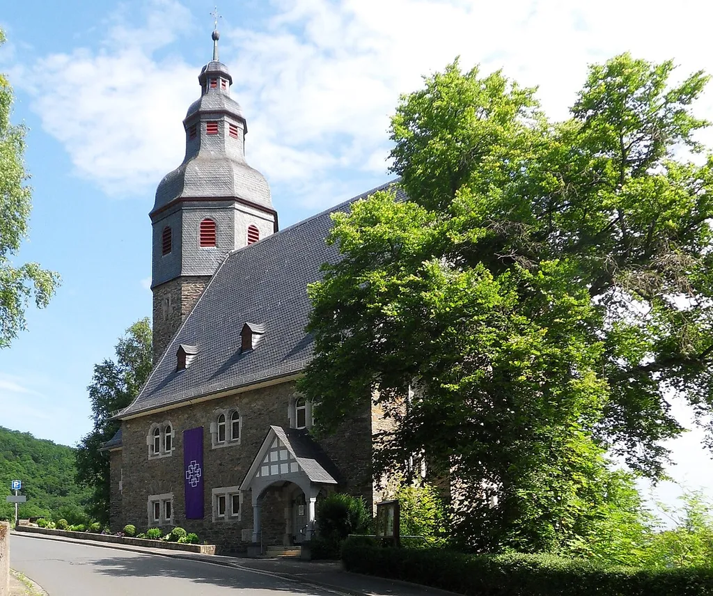 Evangelische Kirche in Michelbach, Blick von Süden
