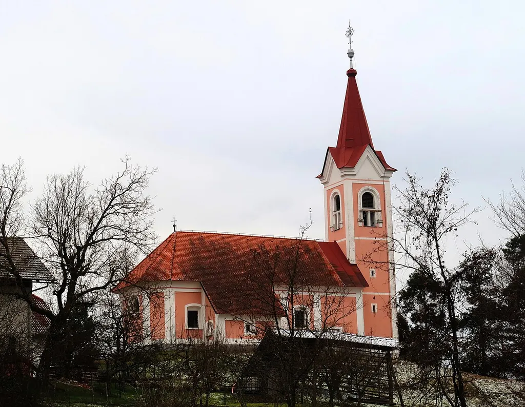 Holy Trinity Church in Golo Brdo, Municipality of Medvode, Slovenia