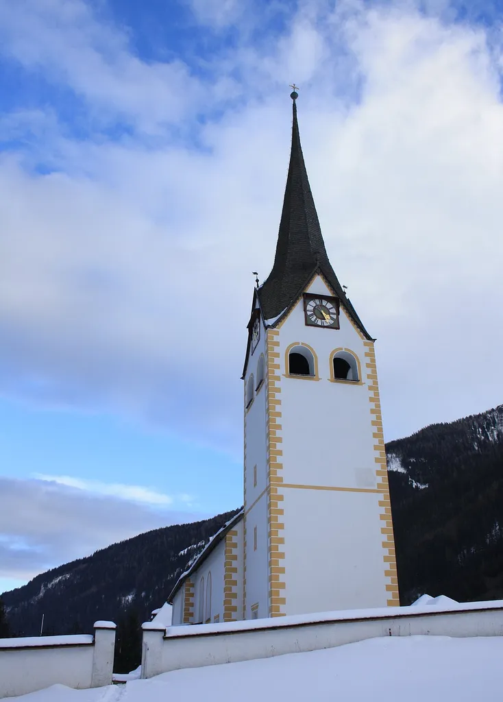 Kirchturm in Muhr im Murtal in Österreich