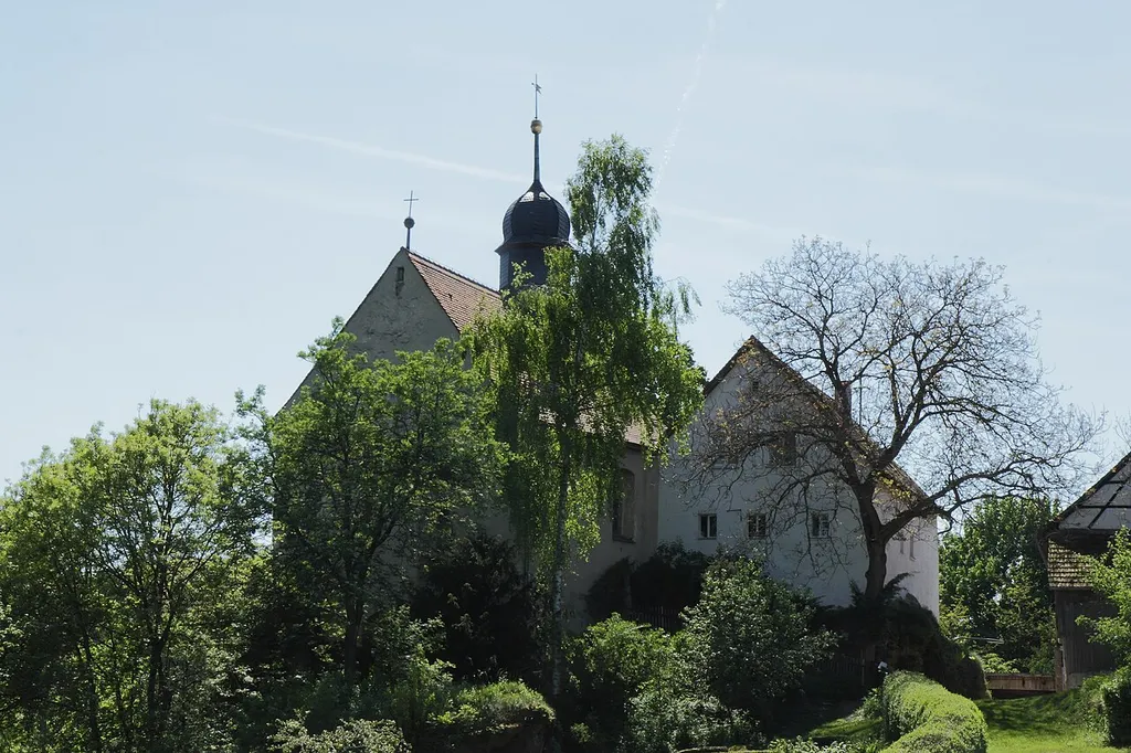 Burgstall Ahorn - Ansicht der Kapelle von Osten