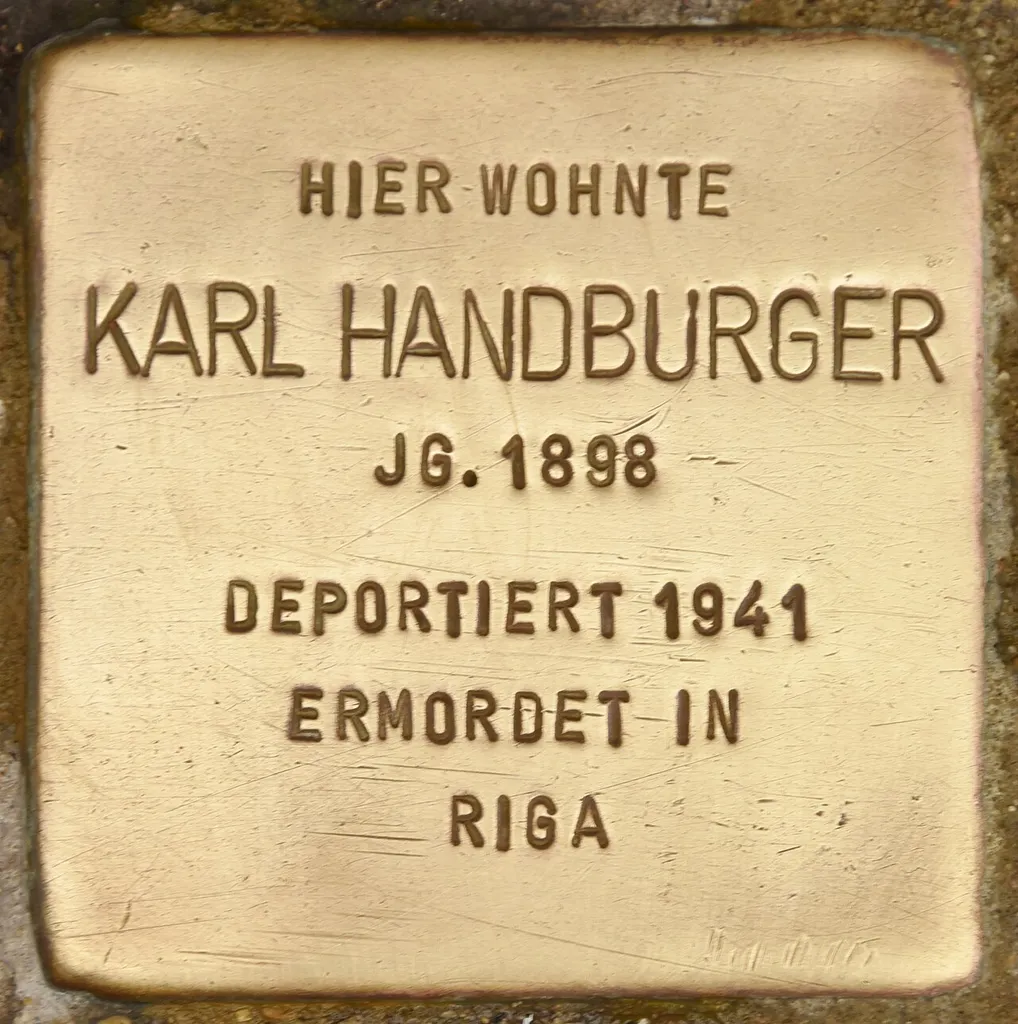 Stolperstein für Karl Handburger