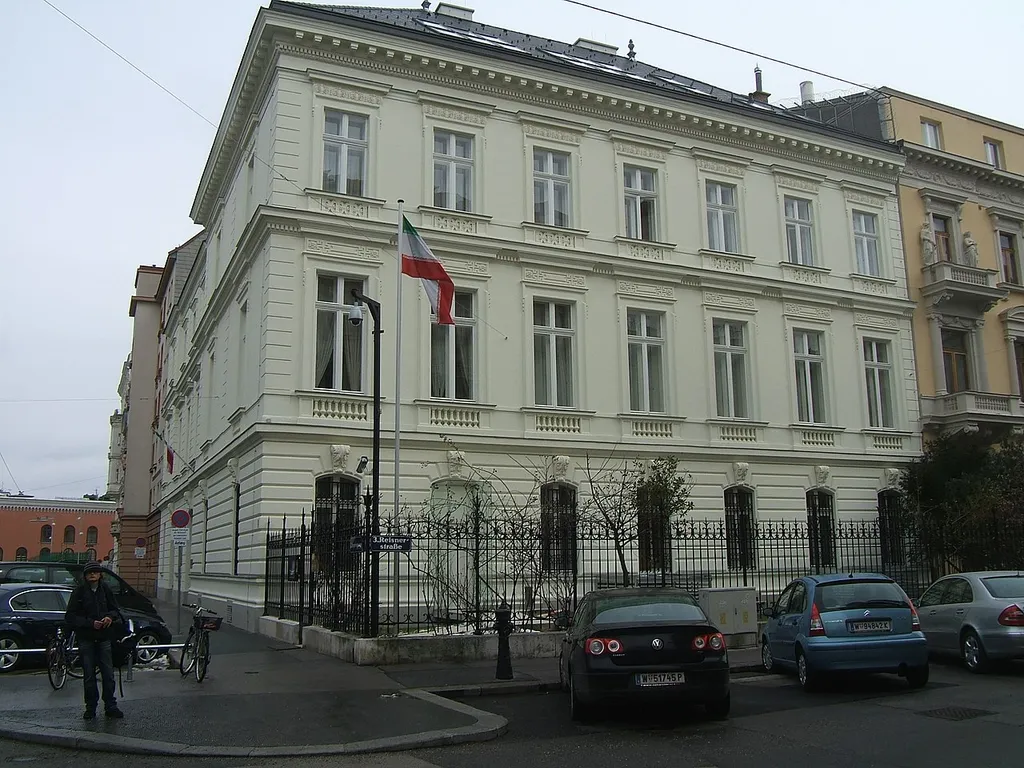 Palais Sigray St. Marsan in Vienna Reisnerstraße 49/Jaurèsgasse, Embassy of Iran