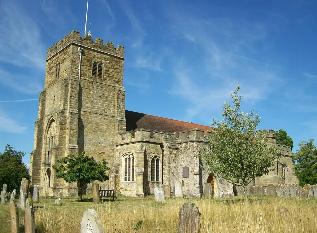 St George's parish church, Benenden, Kent, seen from the southwest