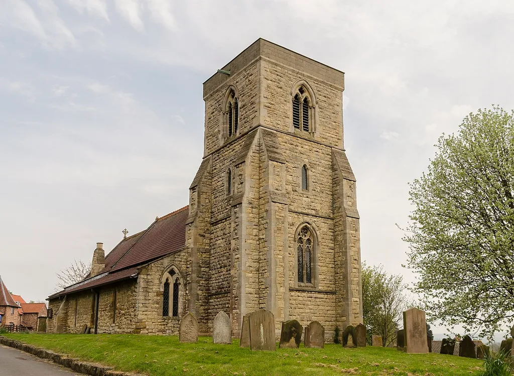 The church has some 13th century work, but was mainly rebuilt in 1850 and 1869 at the expense of Charles Tennyson Turner, brother of Alfred Lord Tennyson. There is a western tower nave with north aisle, chancel, vestry, and south porch. The four stage tower is from the 19th century, and has an octagonal stair tower to the side. Some 13th century material was reused in the windows of the tower. A spire was erected in 1796, but was demolished in 1957. A 13th century window was also reused in vestry. The rest of the church and fittings are from the 19th century. The chancel has a Minton tiled floor. There is a 14th century small octagonal font set on a later plinth. The east window is by Clayton and Bell. There is a small organ.