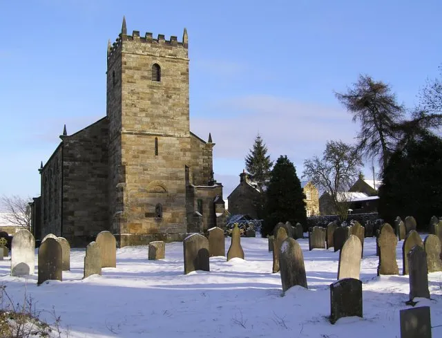 Christ Church parish church, Westerdale, North Yorkshire, seen from the west in snow