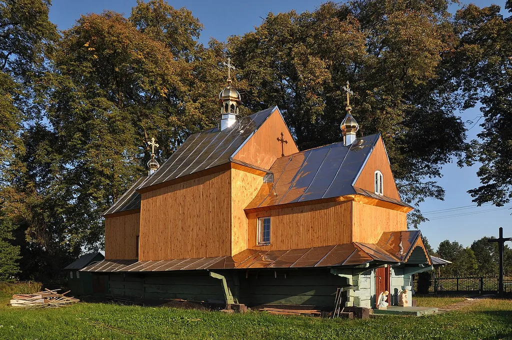 Ascension Church (wooden), village of Mezhyrichchia, Ukraine