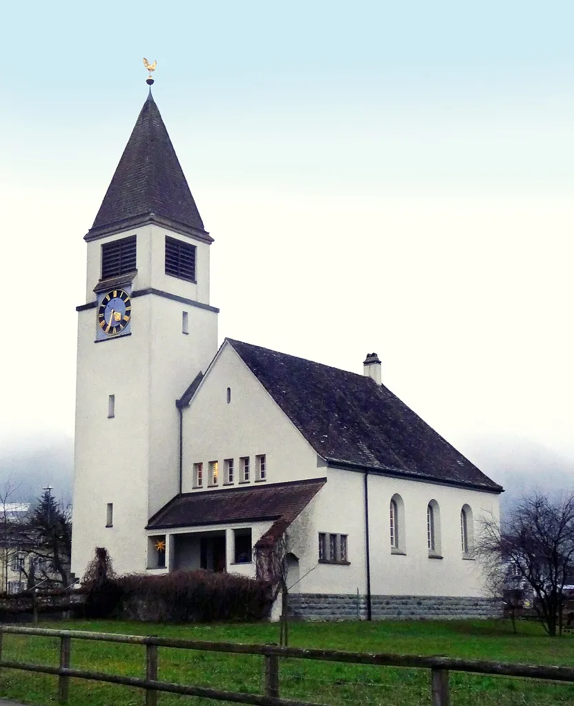 Protestant church of Mammern, Switzerland.
