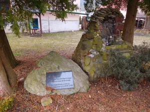 Memorial in front of St. Wenceslas church