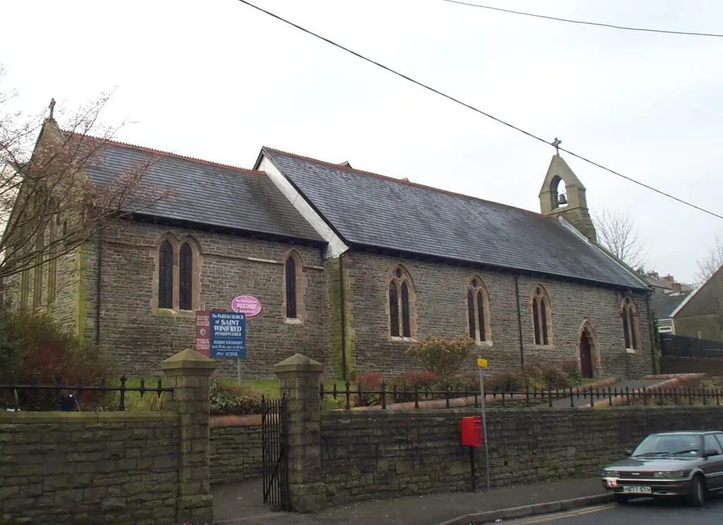 St Winifred's Church, Penrhiwceiber, Rhondda Cynon Taf, Wales.