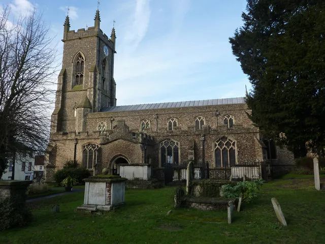 St Andrew's Church, Halstead The small churchyard to the south is a quiet spot away from the town traffic on the other side of the church.