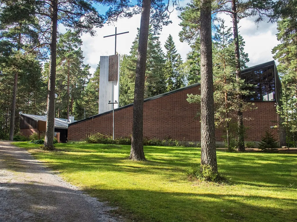 Salokunnan kirkko, arkkitehti Timo Penttilä 1960.