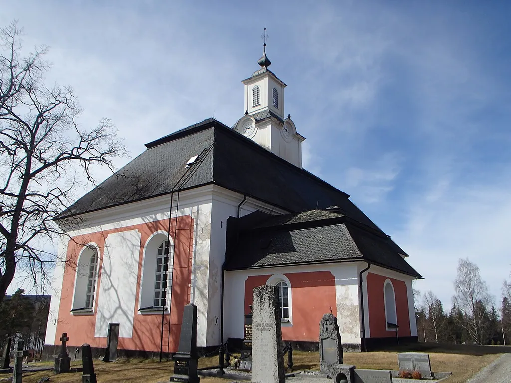 The church building of "Borgsjö kyrka" at Borgsjö in Ånge Municipality