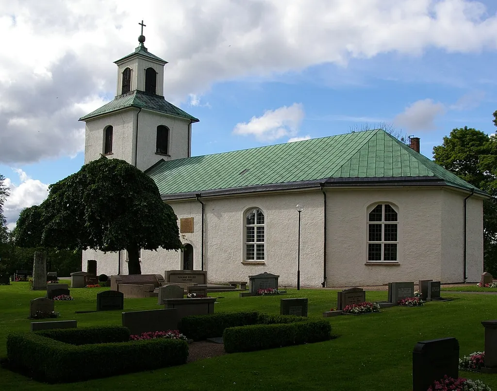 Stenstorps kyrka (Swedish:Church of Stenstorp) in Västergötland, Sweden.