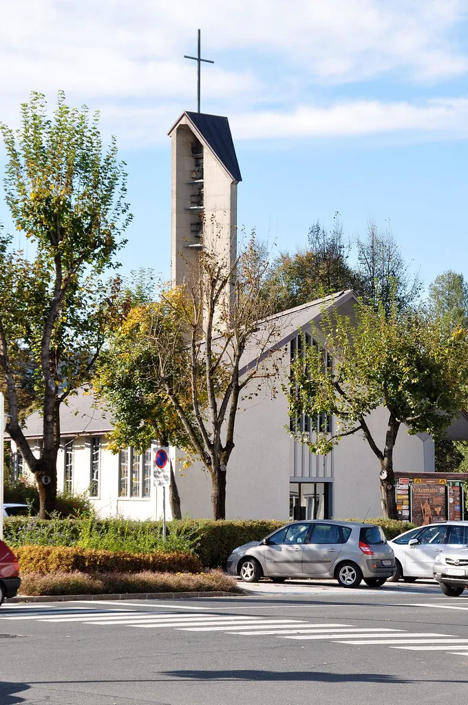 Lutheran Christ church on Augustinerweg #2, city Voelkermarkt, municipality Voelkermarkt, district Voelkermarkt, Carinthia / Austria / EU