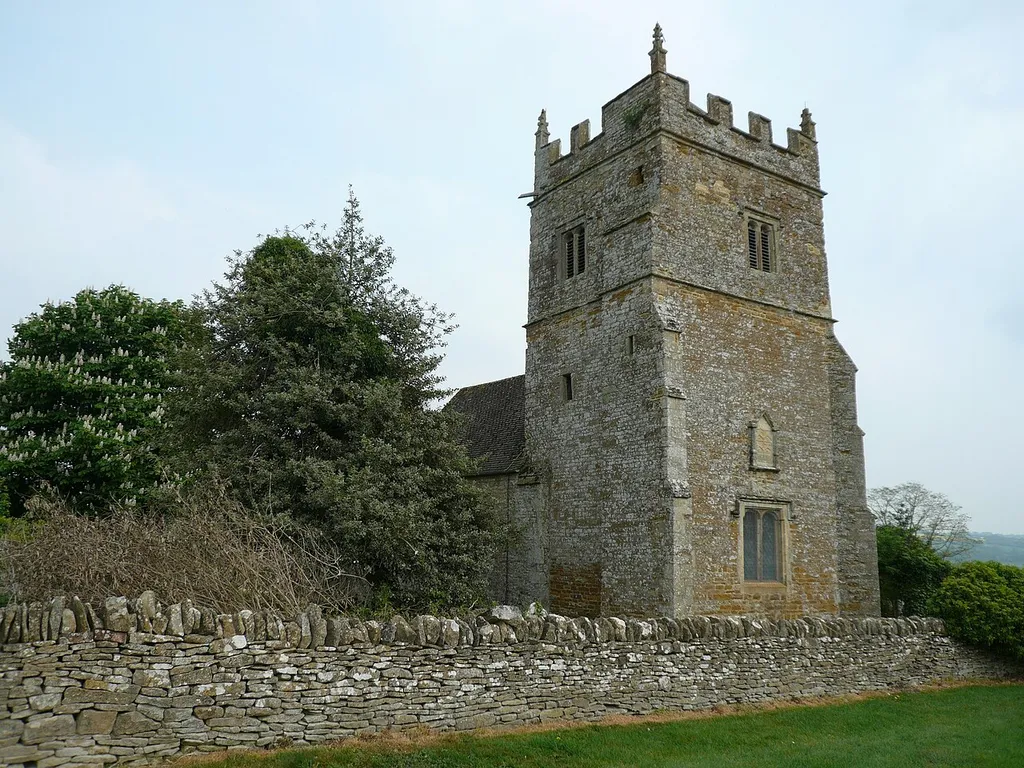 St Phillip's parish church, Little Rollright, Oxfordshire, seen from the northwest