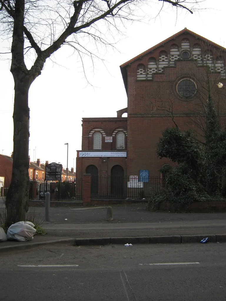 Bethel United Church of Jesus Christ Apostolic, Coventry Road, Small Heath, Birmingham. Built ijn 1912 as the Church of England parish church of St Gregory the Great