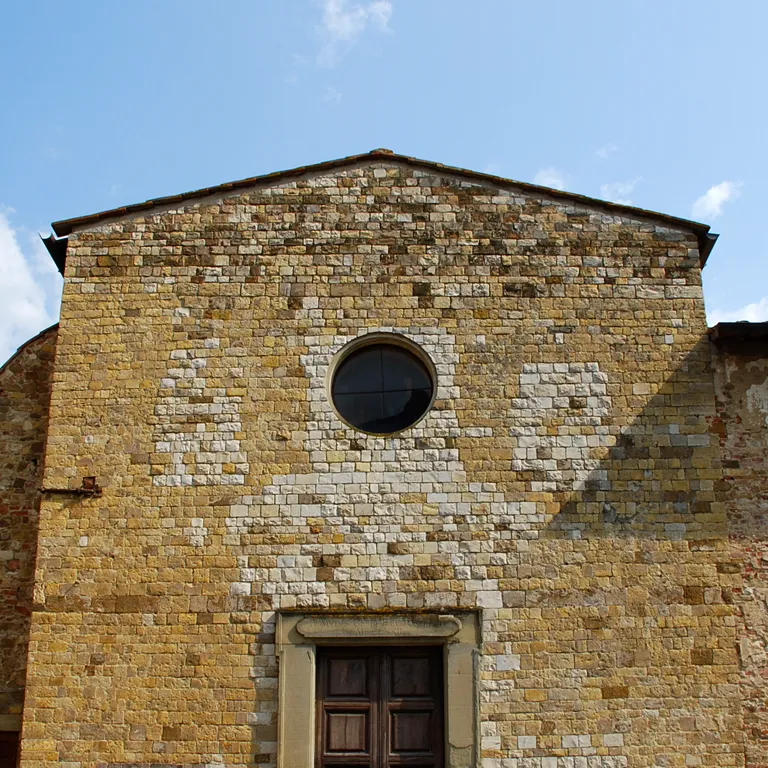 the Church of Santa Maria at Soffiano, Florence, Italy. Facade: Rosette.