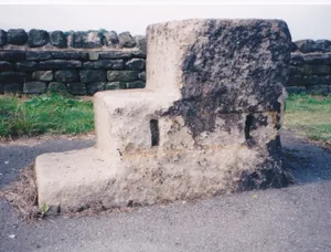 Milestone, Victoria Avenue; TI north of tunnel under L&B airport runway