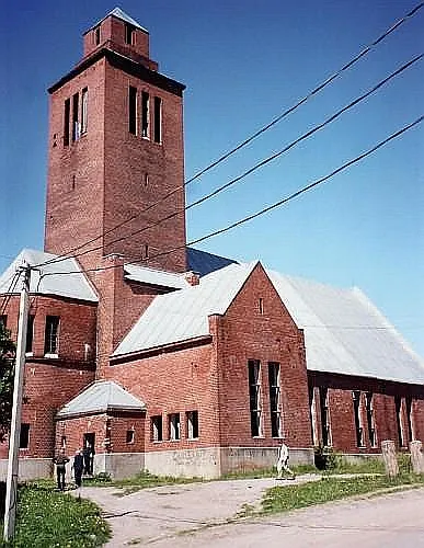 The church of Kaukola situated at Karelia near River Vuoksi.