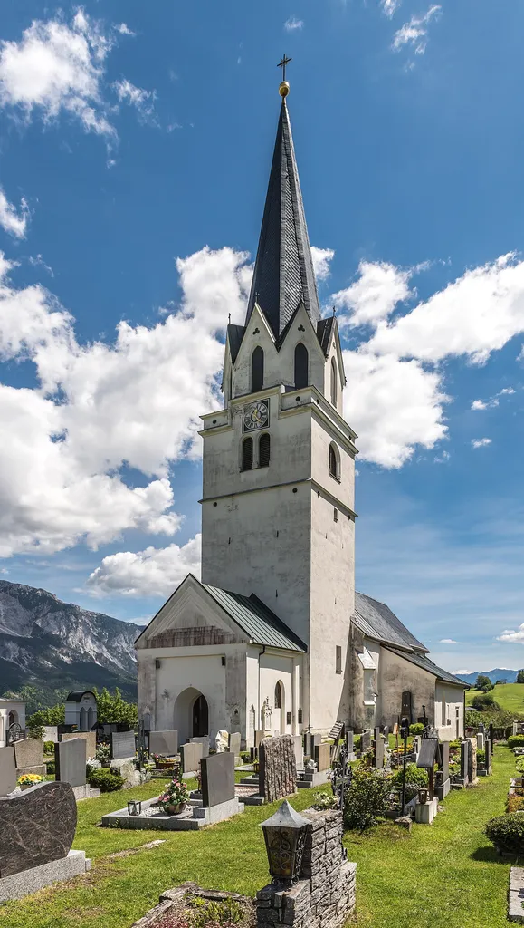 Parish church Saint Martin, municipality Feistritz an der Gail, district Villach Land, Carinthia, Austria, EU