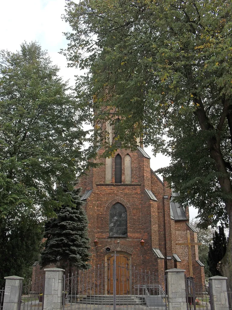 Grobla - kościół parafialny p.w. Imienia Najświętszej Marii Panny, 1906-09 (zabytek nr A-581 oraz A-342/M)