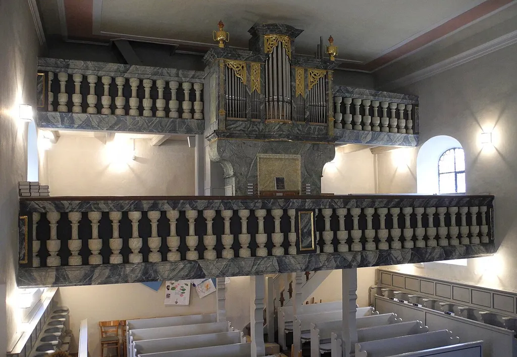 Kirchenreinbach, St. Ulrich, Orgel, Gehäuse: Wilhelm Hepp 1823, Werk: Hoffmann und Schindler 2012