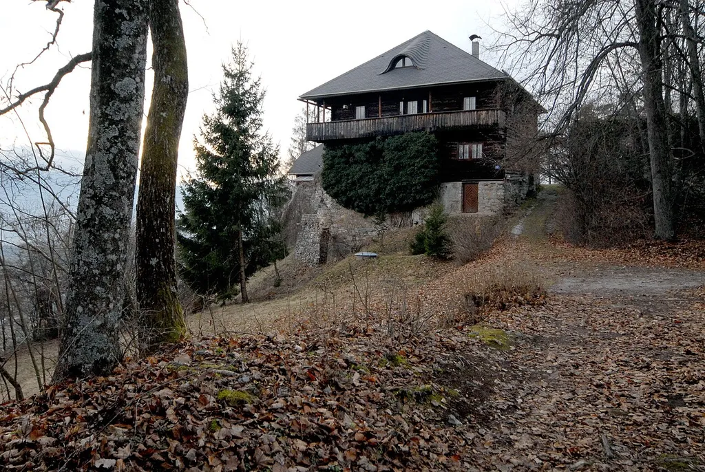 Castle ruin on Sternberger Straße #17, municipality Wernberg, district Villach Land, Carinthia, Austria, EU