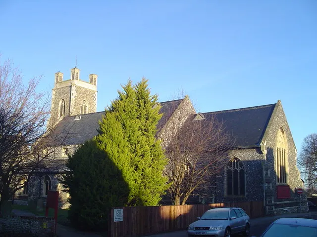 Parish church of SS Peter and John, Kirkley, Lowestoft, Suffolk, seen from the southeast