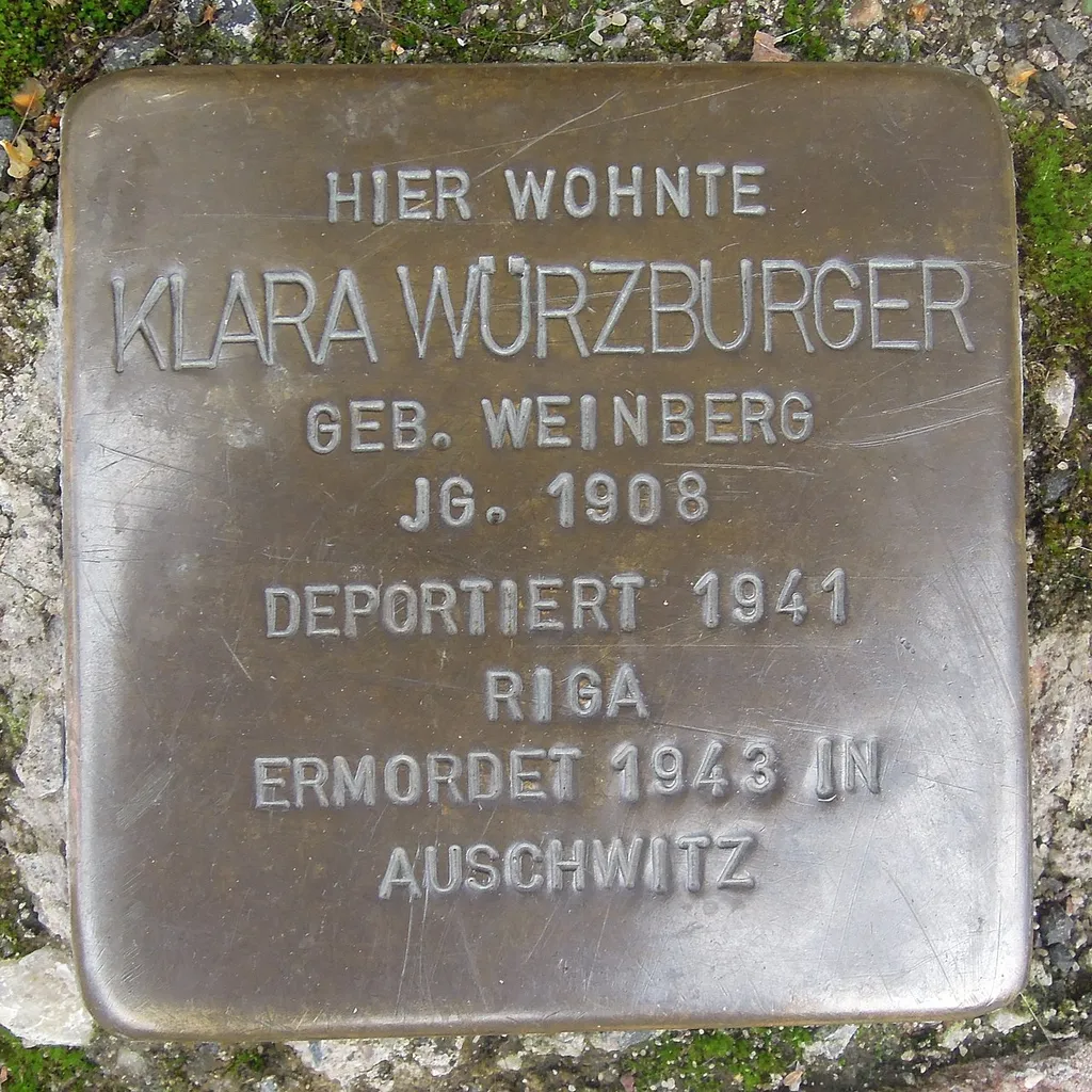 Stolperstein Hünfeld Brunnenstraße 4 Klara Würzburger