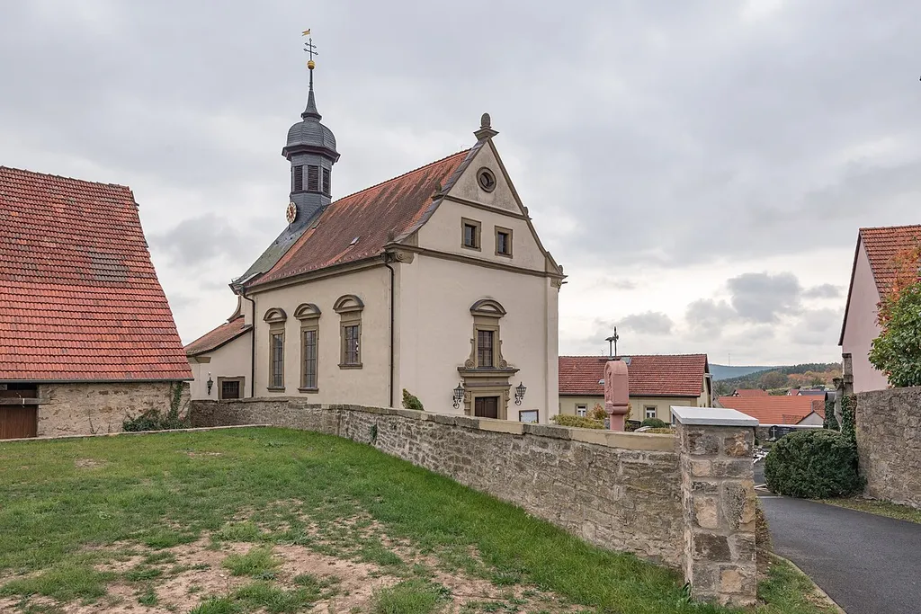 Karlstadt, Heßlar, Bühler Straße 2, Kath. Pfarrkirche St. Michael