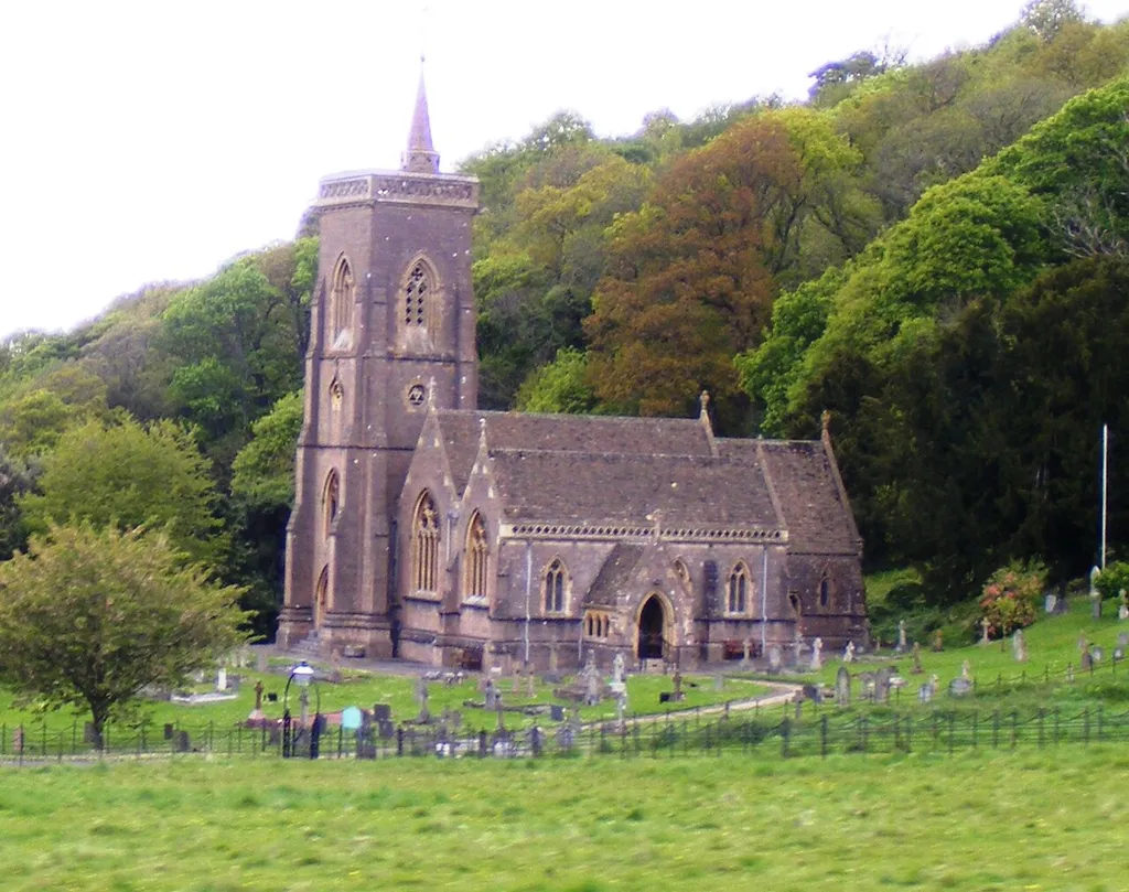 St Audries' parish church, West Quantoxhead, Somerset, seen from the south