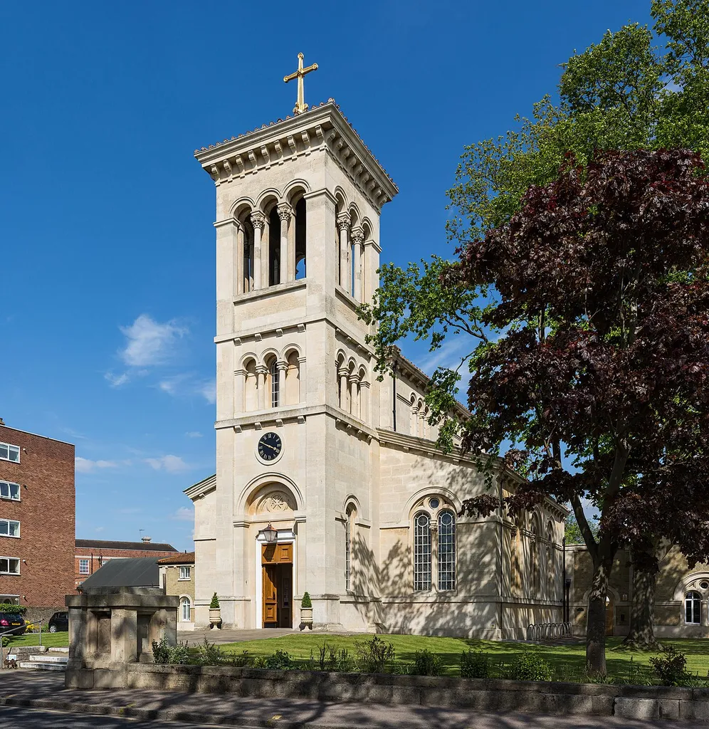 Roman Catholic church of St Raphael, Kingston, Surrey, England, seen from the southwest