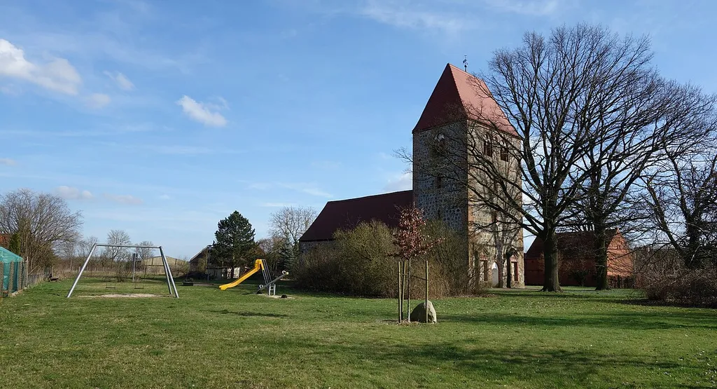 North-western view of church in Groß Leppin, Plattenburg municipality, Prignitz district, Brandenburg state, Germany