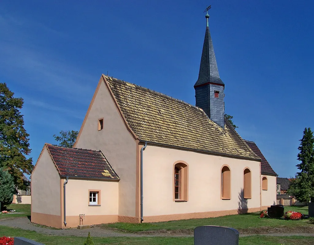 Kirche in Wöllnau/Gemeinde Doberschütz/Sachsen