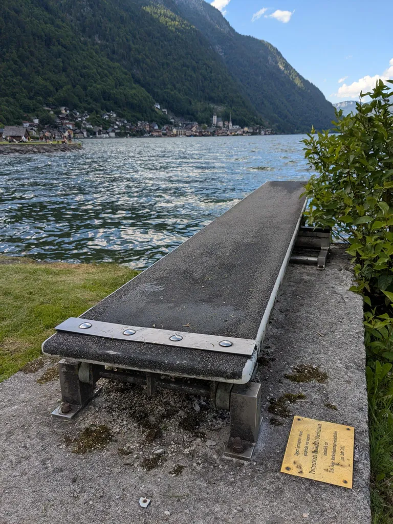 Sprungbrett in Hallstatt