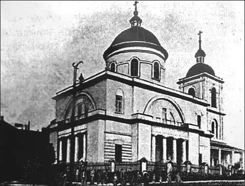Non existent old St. Trinity Church in Gomel (1900s)