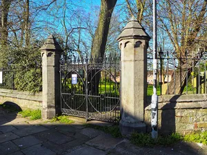 Gates, Walls And Railings To Former Churchyard Of St Mary Bishophill Senior  Wall Bounding Former Churchyard Of St Mary Bishophill Senior