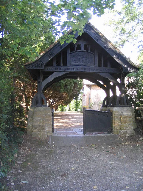 Lychgate, Great Warley Parish Church. Built in 1903 in the 'art nouveau' style, this lychgate has Grade II listed status.