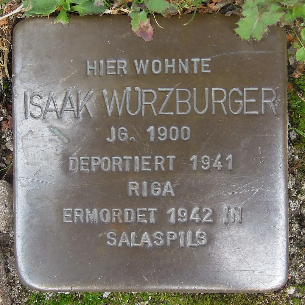 Stolperstein Hünfeld Brunnenstraße 4 Isaak Würzburger
