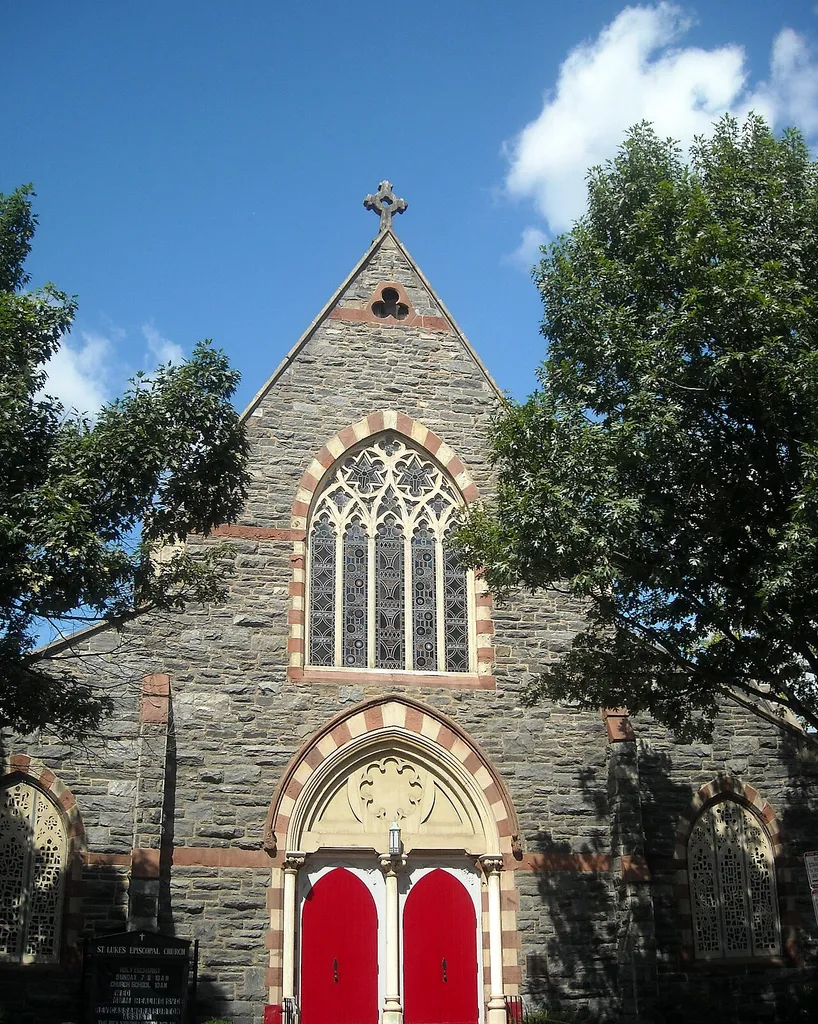 St. Luke's Episcopal Church at 1514 15th Street, NW in Washington, D.C. The church, built in 1880 as the first independent black Episcopal church in D.C., is a National Historic Landmark